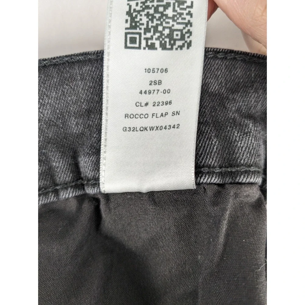 True Religion Rocco Relaxed Skinny Jeans Mens 38 Black Faded Flap‎ Pocket Denim